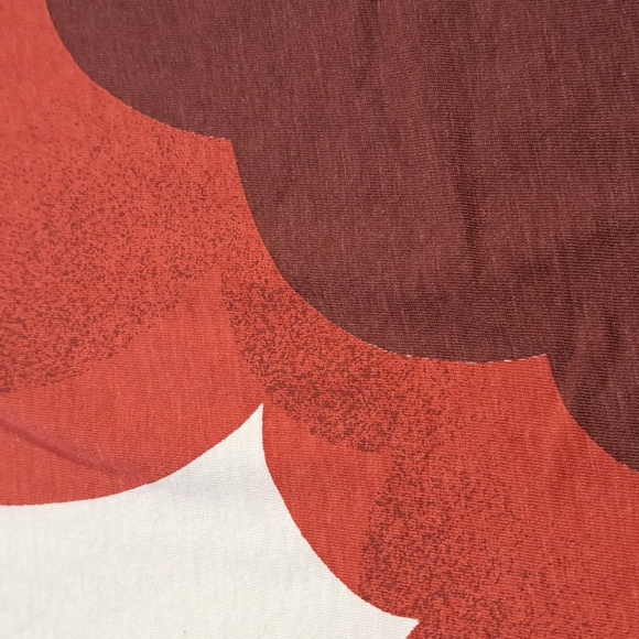 Marina Rinaldi Marina Sport Oversized Cropped White Red Brown Abstract Tee VG XL - Picture 6 of 7